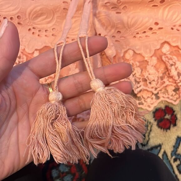 La Rotie Lace Shorts in Antique Rose Broderie Anglaise & Lace - Picture 5 of 8